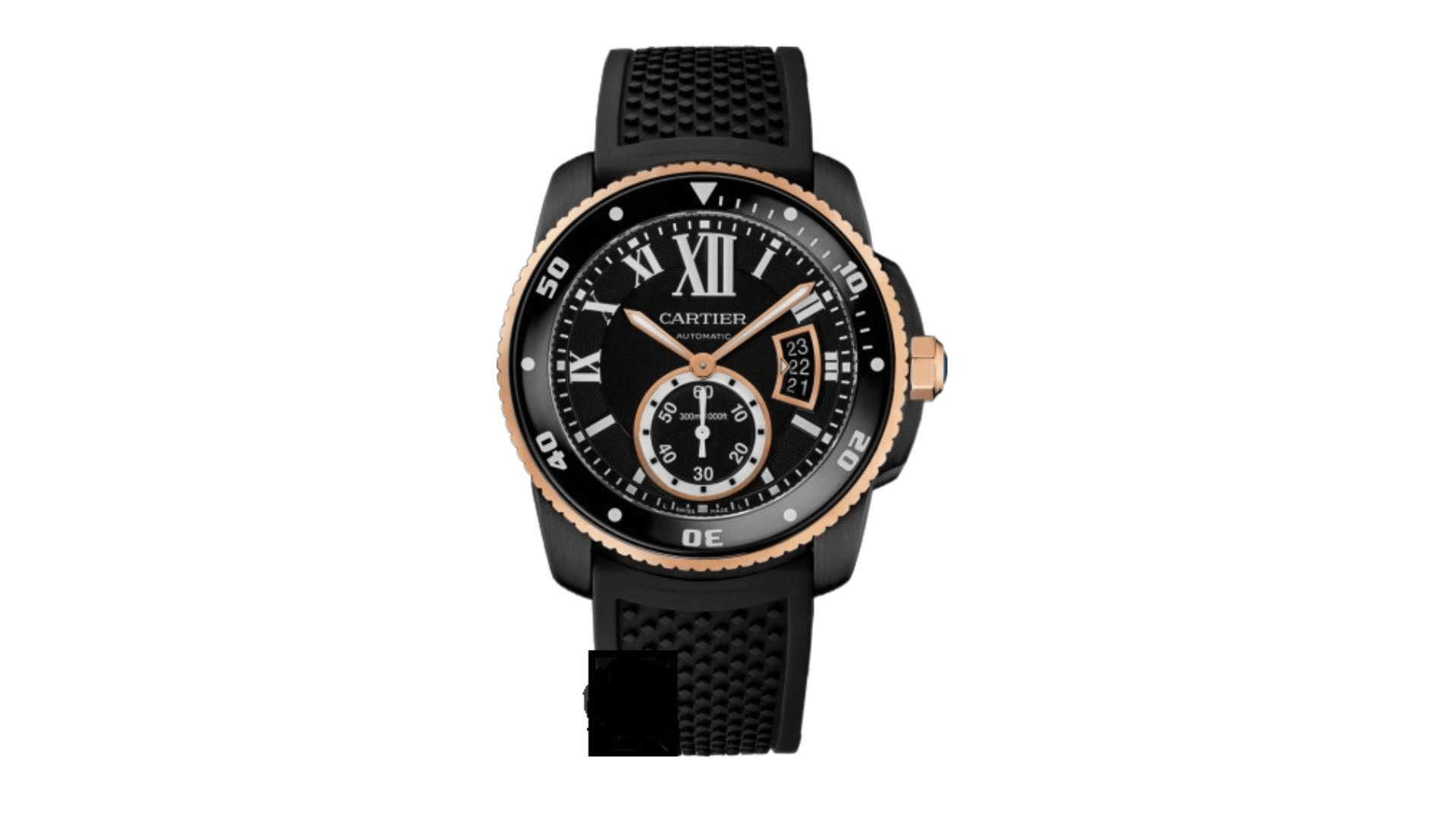 Calibre de cartier store carbon diver watch